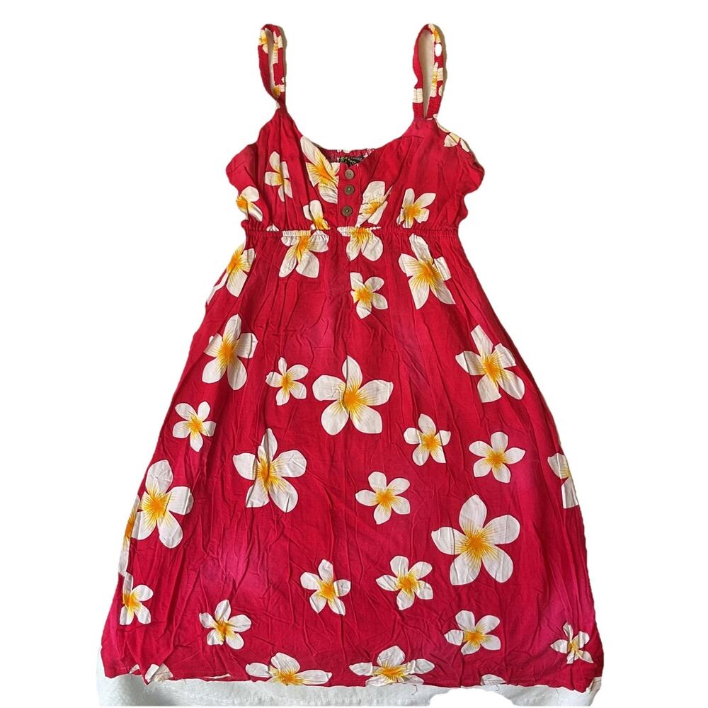 Aloha Fashion Women Dress SIZE XS Pink Floral Sundress Sleeveless Pullover